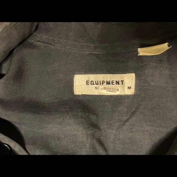 Navy EQUIPMENT Button Up - Picture 3 of 3